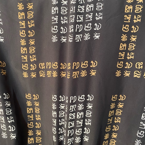 No Label-Black Unusual  Design Button down  Long sleeve Blouse - Picture 8 of 16